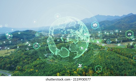 Environmental technology concept. Sustainable development goals. SDGs. Natural power. - Shutterstock ID 2119930577