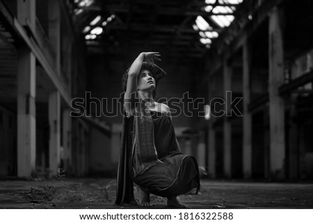 Similar – Image, Stock Photo dark girl Lifestyle