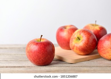 Envy Apples On Wooden Table