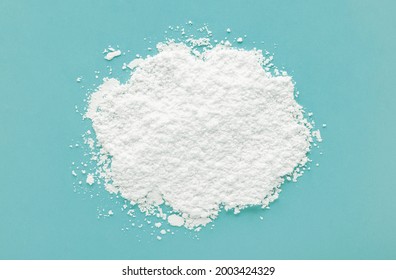 Enzyme Powder For Washing The Skin Of The Face Sample Sample Texture Blue Background