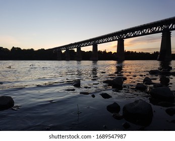 An Epic Bridge in Saskatoon - Shutterstock ID 1689547987