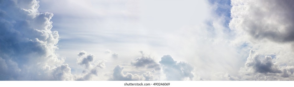 Epic Cloudy Blue Sky Panorama