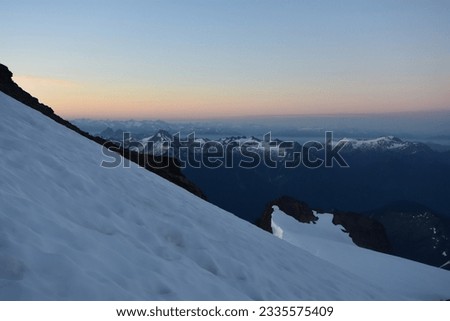 Epic mountain scenery on the Sulphide Glacier on Mount Shuksan in the Cascade Range - North Cascades National Park wilderness, Washington, United States