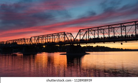 Epic Sunset Over Bridge - New Hope / Lambertville