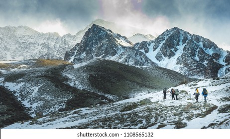 Epic Trekking Climbing Adventure On The Andes Mountains Landscape In Mendoza - Argentina - South America