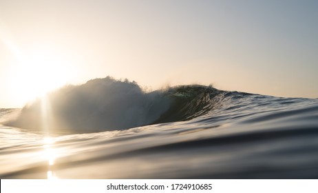 Epic waves breaking on a nice day