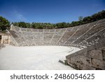 The Epidaurus Ancient Theatre is a theatre in the Greek old city of Epidaurus dedicated to the ancient Greek God of medicine, Asclepius.