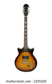 Epiphone Genesis electric guitar, logo removed, separated/isolated on white background.