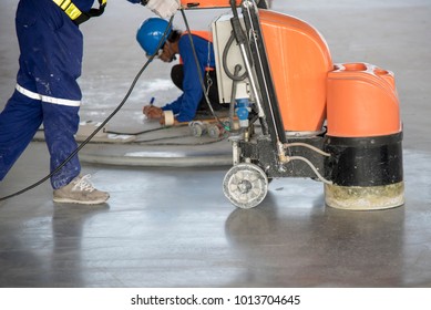 Epoxy Floor In Warehouse Factory Japan Construction Site ,polishing Stone Concrete