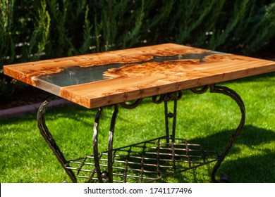 Epoxy Resin Handmade Wooden Table