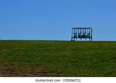 Epsom Common And Epsom Downs On A Sunny Spring Day.