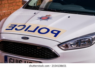 Epsom Surrey, London, May 08 2022, Close Up Of Police Patrol Response Cars With No People