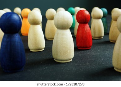 Equality And Diversity Concept. Group Of Colourful Figures.