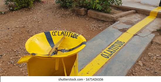 Equator Division Line On The Kampala-Masaka Road, Uganda.