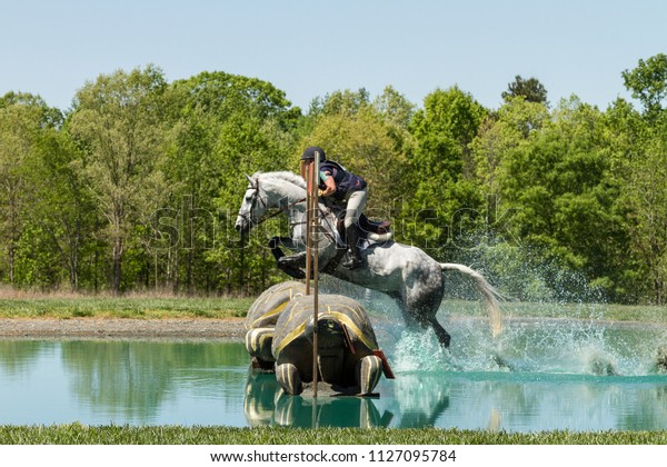 Equestrian Cross Country Water\
Jump