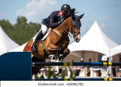 Equestrian Sports Horse Jumping Show Jumping Stock Photo 434981782 ...