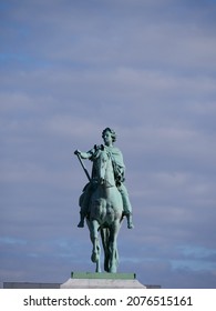 Equestrian Statue Of Frederick V In Copenhagen, Denmark