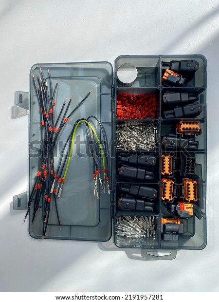 Equipment and\
consumables for repairing car\
wiring.