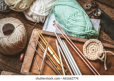 Equipment For Knitting And Crochet (crochet Hook, Yarn, Wool, Needle)