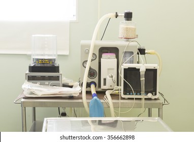 An Equipment For Operation Of Animals In An Veterinary Clinic.