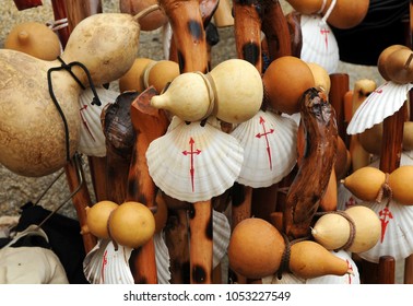 The Equipment Of The Pilgrims, Way Of St. James, Camino De Santiago, Spain