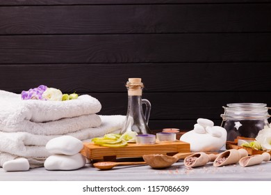 Equipment for a pleasing massage. Spa concept - Shutterstock ID 1157086639