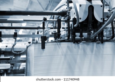 The Equipment For A Press In A Modern Printing House