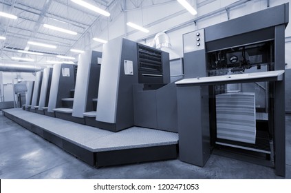 The Equipment For A Press In A Modern Printing House