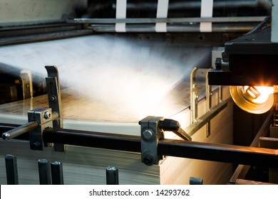 The Equipment For A Press In A Modern Printing House