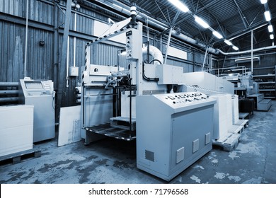 The equipment for a print in a modern printing house - Shutterstock ID 71796568