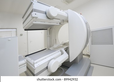 Equipment in radiation therapy at the hospital