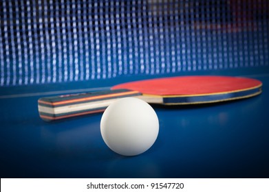 Equipment Table Tennis Racket Ball Table Stock Photo 91547720 ...