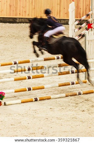 Similar – Image, Stock Photo Show jumper Show jumping