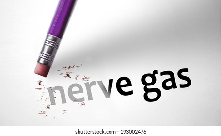Eraser Deleting The Concept Nerve Gas