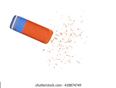 Eraser on a white background