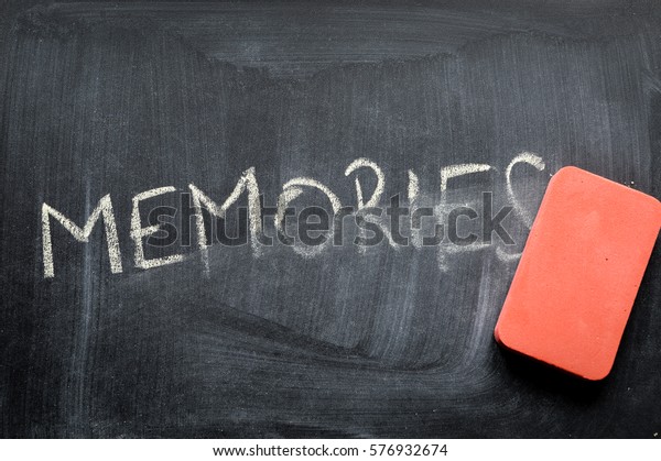 Erasing Memories Hand Written Word On Stock Photo (Edit Now) 576932674