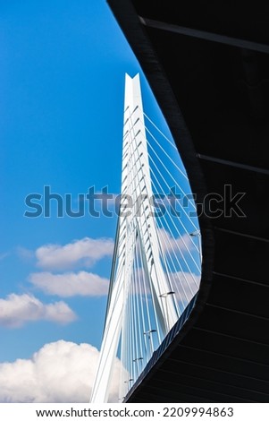 Similar – Erasmus brug Cloudless sky