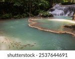 Erawan Watefalls national Park Kanchanaburi Thailand south east Asia