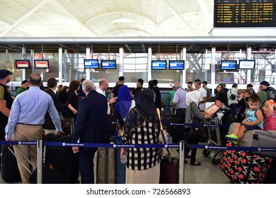 Erbil, Iraq - 29 September,2017: Interior Of Erbil International Airport