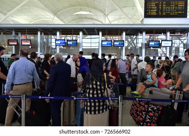 Erbil, Iraq - 29 September,2017: Interior Of Erbil International Airport