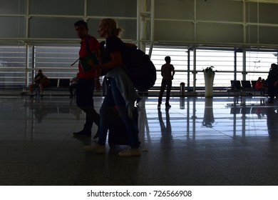 Erbil, Iraq - 29 September,2017: Interior Of Erbil International Airport