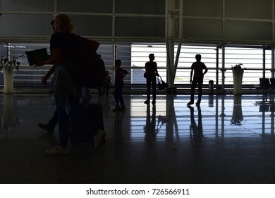 Erbil, Iraq - 29 September,2017: Interior Of Erbil International Airport