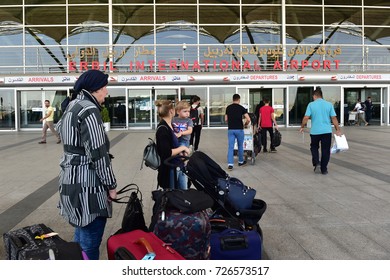 Erbil, Iraq - 29 September,2017: Erbil International Airport  Entry