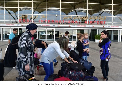 Erbil, Iraq - 29 September,2017: Erbil International Airport  Entry