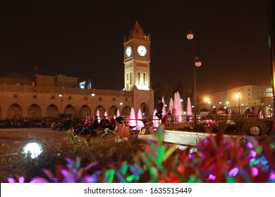 Erbil, Iraq- A Night View From Shar Park In The Capital Of Iraqi Kurdistan Regional Government, Erbil. March 16, 2013.