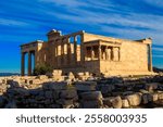 Erechtheion (Erechtheum) or Temple of Athena Polias is an ancient Greek Ionic temple on the north side of the Acropolis in Athens, Greece