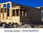 The Erechtheion (or Erechtheum) is an ancient Greek temple on the Acropolis hill, Athens, Greece.