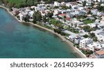 Eretria, Euboea island, Greece - April 10th, 2025 - footage of town Eretria, island Pezonisi, coastline, mountains, ancient archaeological sites, streets and ferries. 