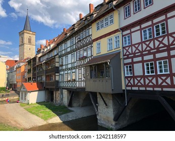 Krämerbrücke In Erfurt, Germany