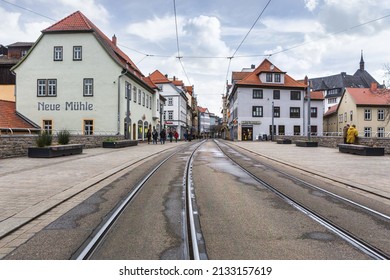 Erfurt, Thuringia, Germany, 2022 February 20th: City impressions of erfurt